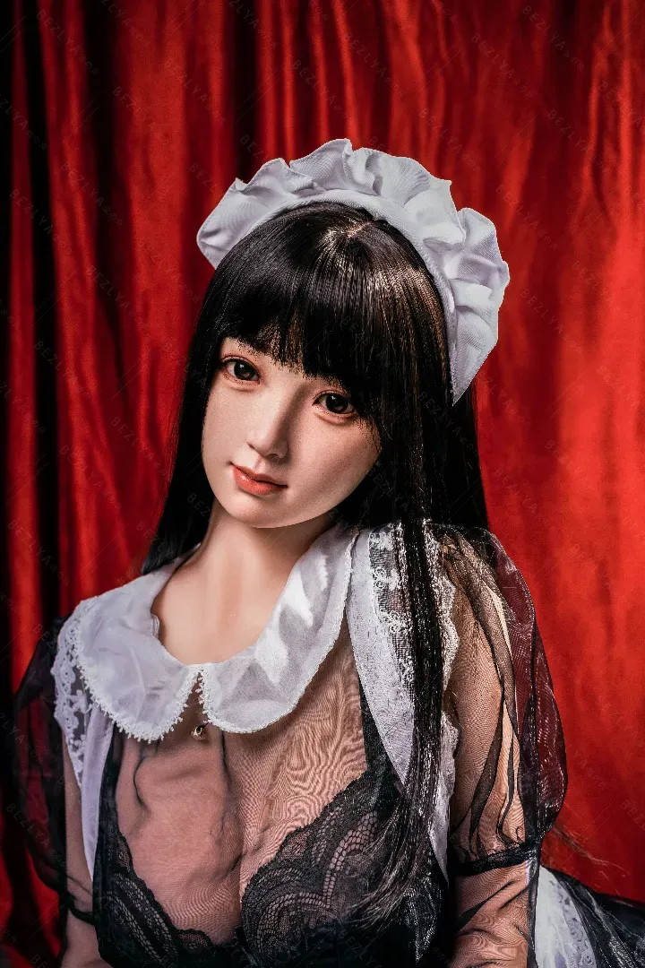 155cm (5ft1) G-Cup Realistic Silicone Head + TPE Body Hybrid Sex Doll Diedou, Head Diedou